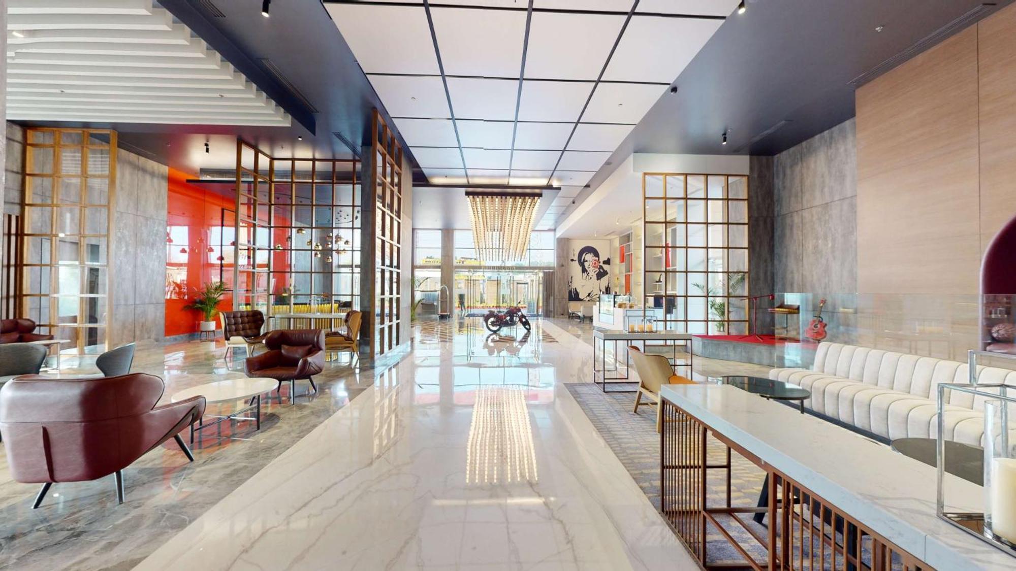 Radisson Red Chandigarh Mohali Exterior photo The lobby of the hotel
